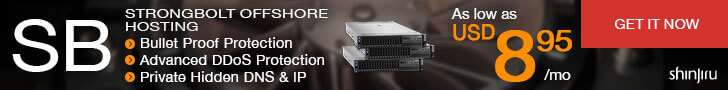 Strongbolt Offshore Hosting Ads