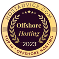 HostAdvice Top 10 Offshore Hosting Award 2023