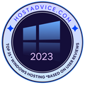 HostAdvice Silver Top 25 Windows Hosting Award 2023
